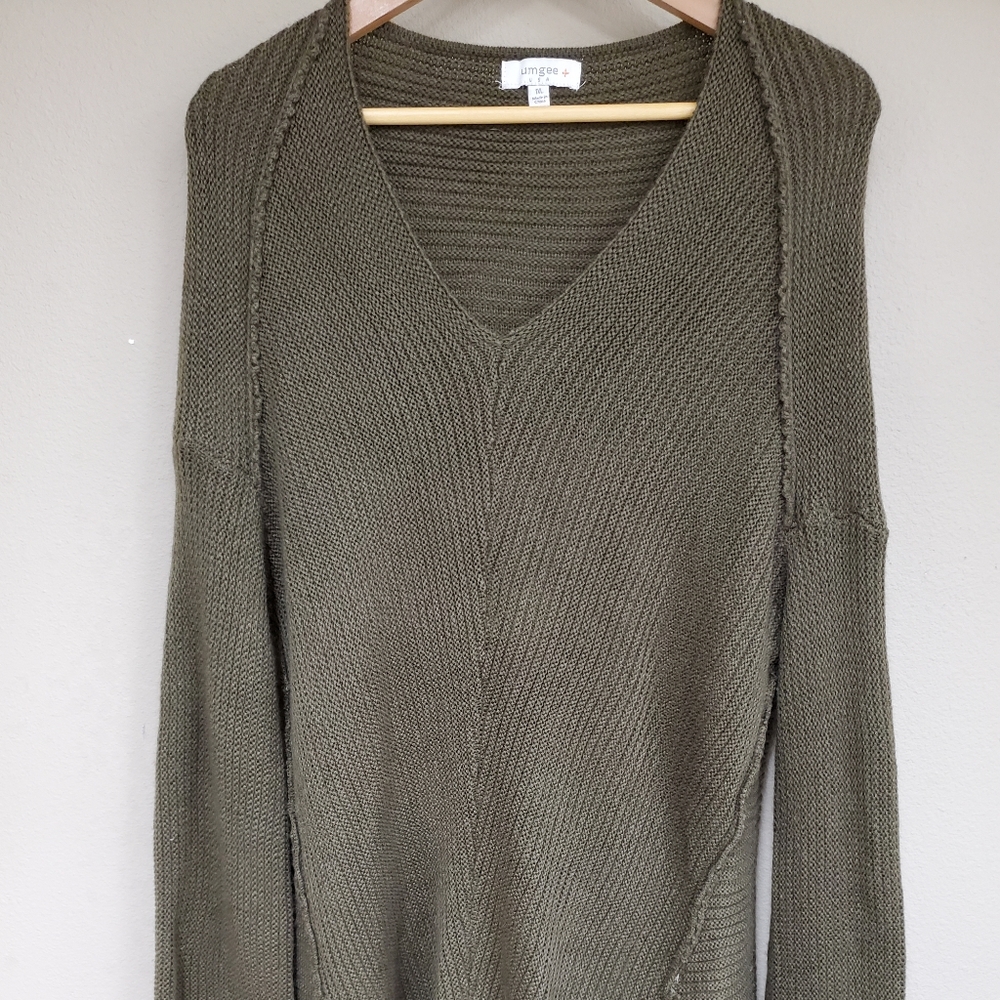 Umgee Distressed Laced Sweater